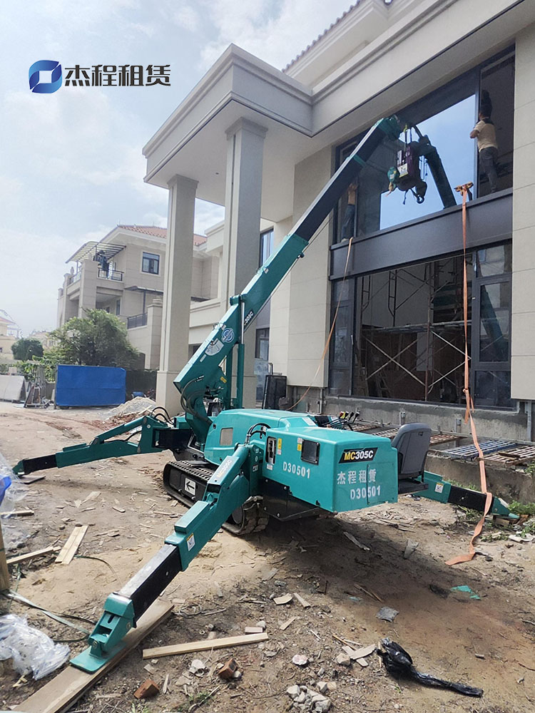 蜘蛛吊出租+电动吸盘吊装大玻璃