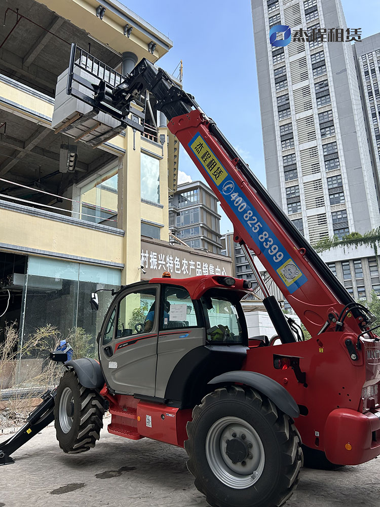 MT1840伸缩臂叉装车出租实现1.6吨加气砖高效直达三楼