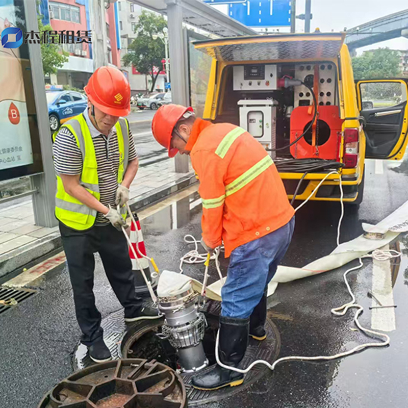 大流量水泵出租应用于市政抽水