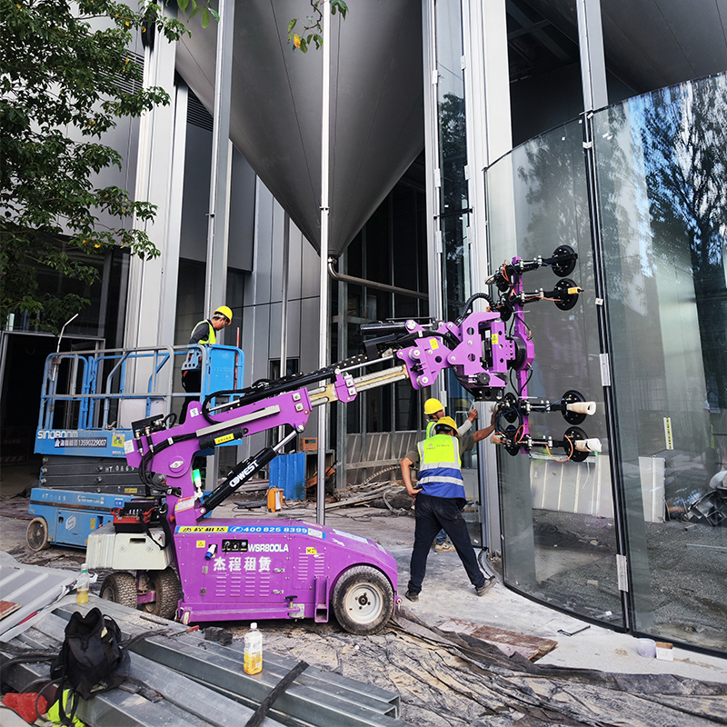 800公斤玻璃吸盘车出租安装弧形玻璃