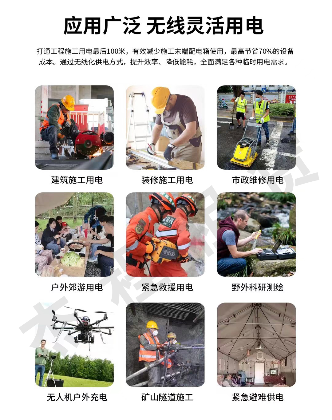 大功率移动电源出租应用场景