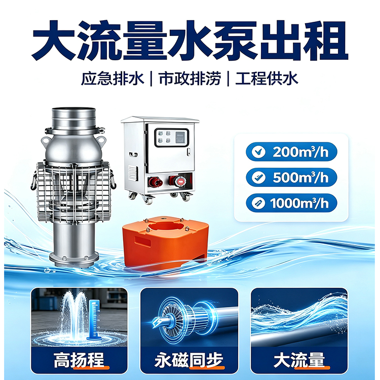 大流量水泵出租